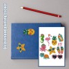 DIY Stickers - 9pcs Pineapple Book