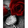 2019 Grosses Soldes Série De Roses Rouges Et Horloge - 5D Kit Broderie Diamants/Diamond Painting VM8915