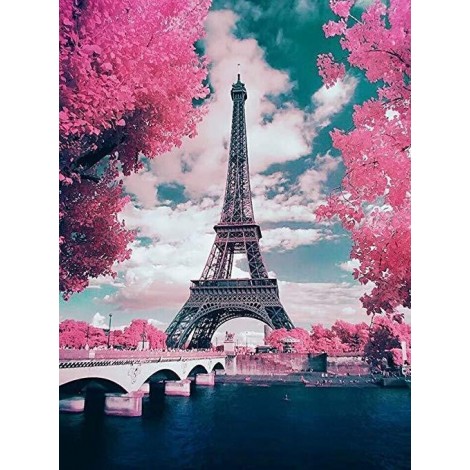 2019 Grosses Soldes Paysage Photo De Tour Eiffel - 5D Kit Broderie Diamants/Diamond Painting VM1172