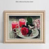 Grosses Soldes 2019 Meilleure Décoratif Fleurs Et Candle - 5D Kit Broderie Diamants/Diamond Painting BVM7526