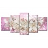 2019 Grande Taille Multi Echantillon Fleurs Blanches - 5D Kit Broderie Diamants/Diamond Painting VM7920
