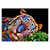 2019 Animal Tigre Coloré - 5D Kit Broderie Diamants/Diamond Painting QB5059