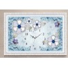 Grand 2019 De Fleurs Et Horloge - 5D Kit Broderie Diamants/Diamond Painting NB10308