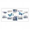 Tableau De Papillons Bleus - 5D Kit Broderie Diamants/Diamond Painting QB8037