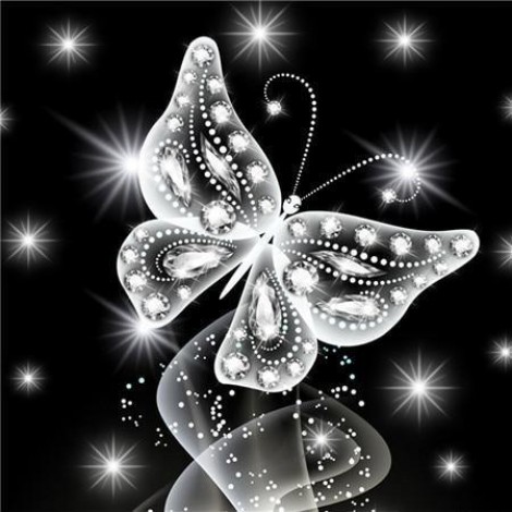 Papillons De Rêve D'Art Moderne 2019 - 5D Kit Broderie Diamants/Diamond Painting VM90210