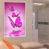 Tableau De Papillons Roses - 5D Kit Broderie Diamants/Diamond Painting QB5567