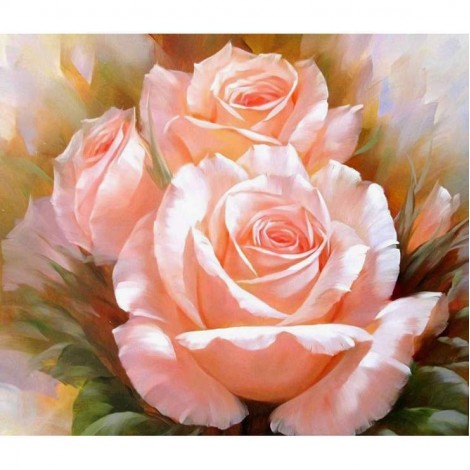 Aquarelle Série De Roses Roses - 5D Kit Broderie Diamants/Diamond Painting AF9305
