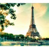 Nouvelle Arrivée Grosses Soldes Paysage Tour Eiffel - 5D Kit Broderie Diamants/Diamond Painting VM9406