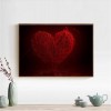 Grosses Soldes Tableau De Coeur Amoureux Rouge - 5D Kit Broderie Diamants/Diamond Painting AF9421