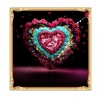 Populaire Cadeau Pour La Saint Valentin Cœur Fleurs Romantique - Kit Broderie Diamants/Diamond Painting AF9430