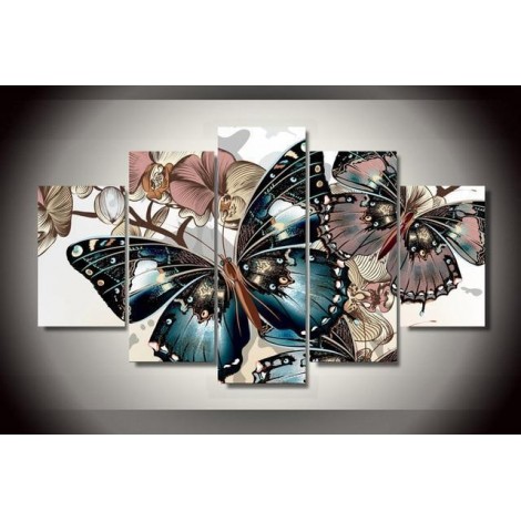 2019 Grosses Soldes Grande Taille Papillons  - 5D Kit Broderie Diamants/Diamond Painting VM8506