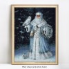Nouvelle Arrivée Grosses Soldes Tableau De Père Noël En Blanc - 5D Kit Broderie Diamants/Diamond Painting VM8729